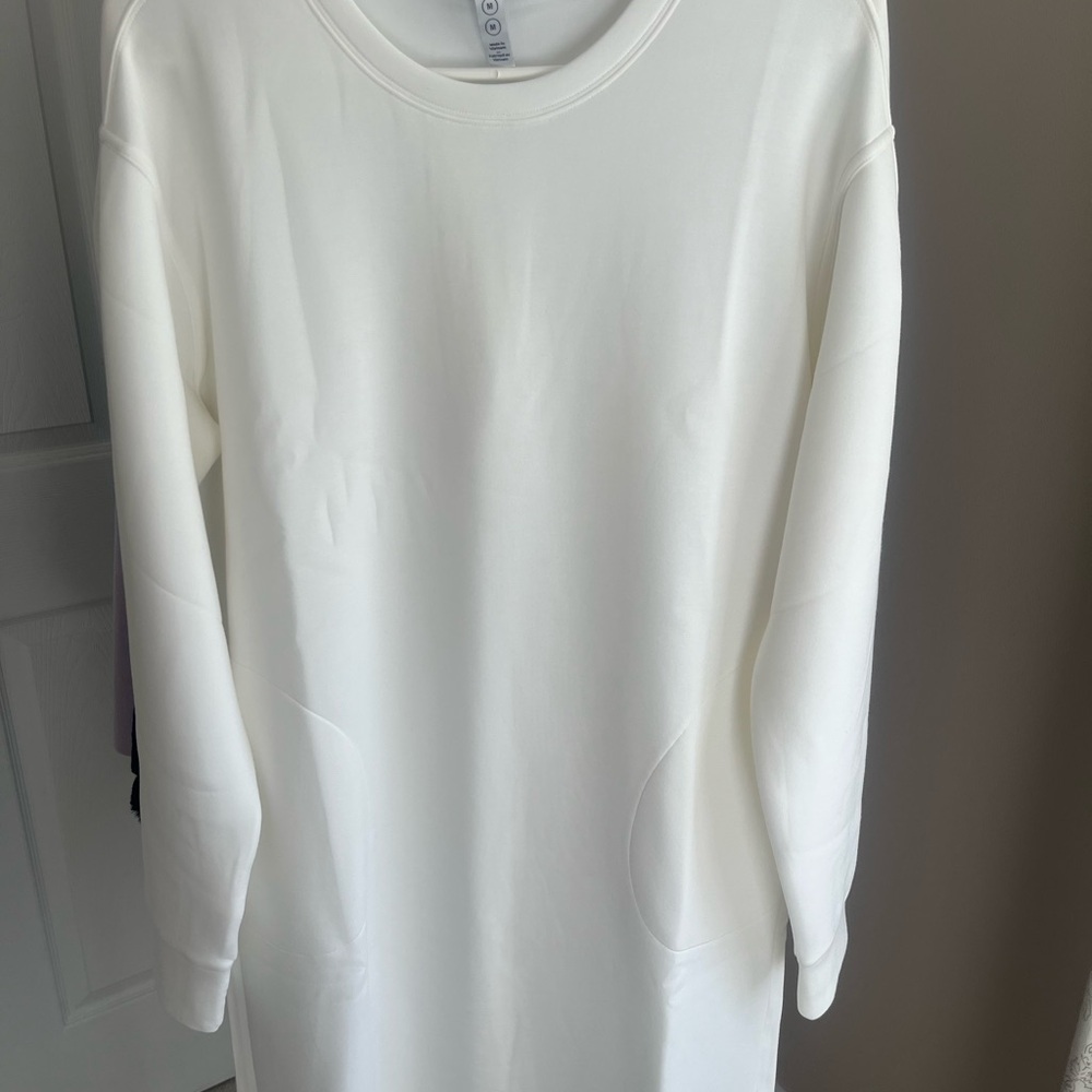 SPANX Classic Long Sleeve Cream Dress